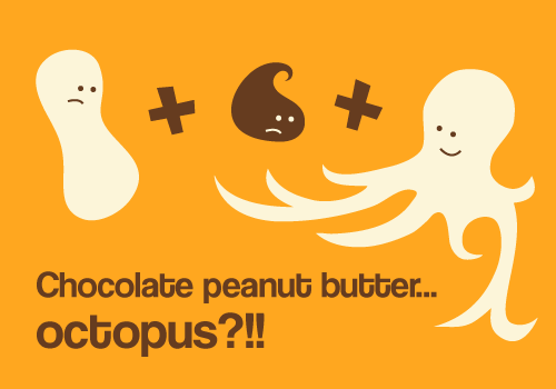 chocolate peanut butter octopus