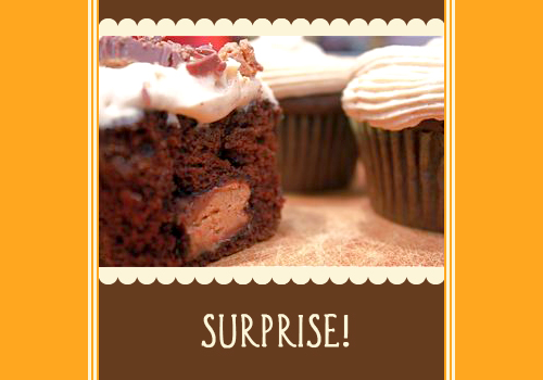 surprise cupcake