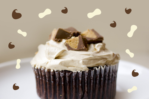 Chocolate Peanut Butter Cupcake